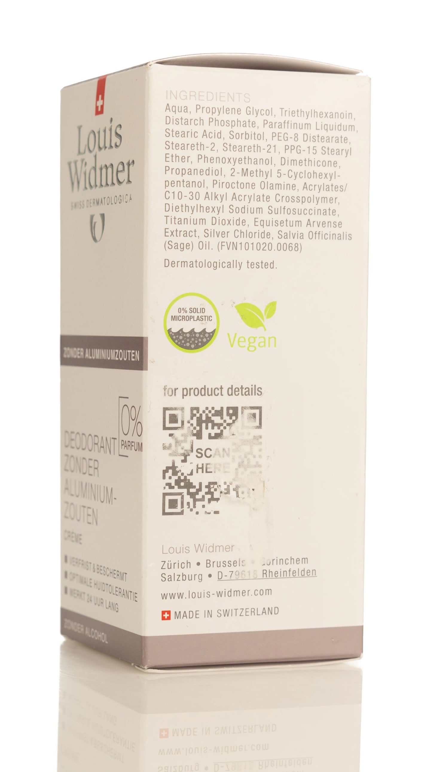 Louis Widmer Deoderant Cream  [Allumin Free] 40 Ml