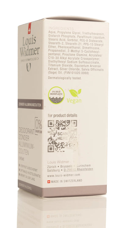 Louis Widmer Deoderant Cream  [Allumin Free] 40 Ml