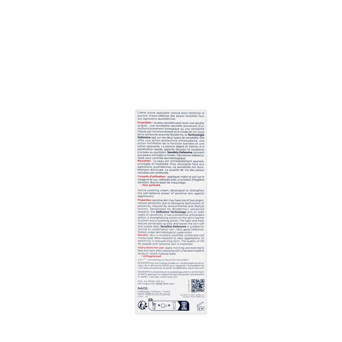 Bioderma Sensibio Defensive Cream 40 Ml