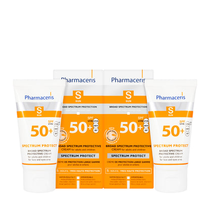 Pharmaceris S Broad Spectrum Protective Cream SPF 50+ Offer Pack (1+1)  50 Ml
