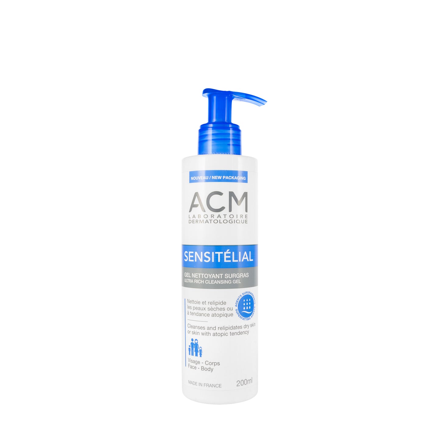 ACM Sensitelial Face And Body Cleansing Gel 200 Ml