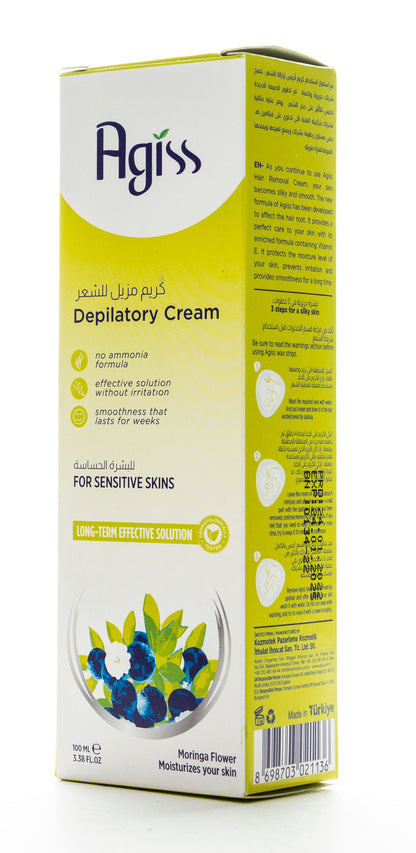 Agiss Depilatory Sensitive Skins Cream 100 Ml