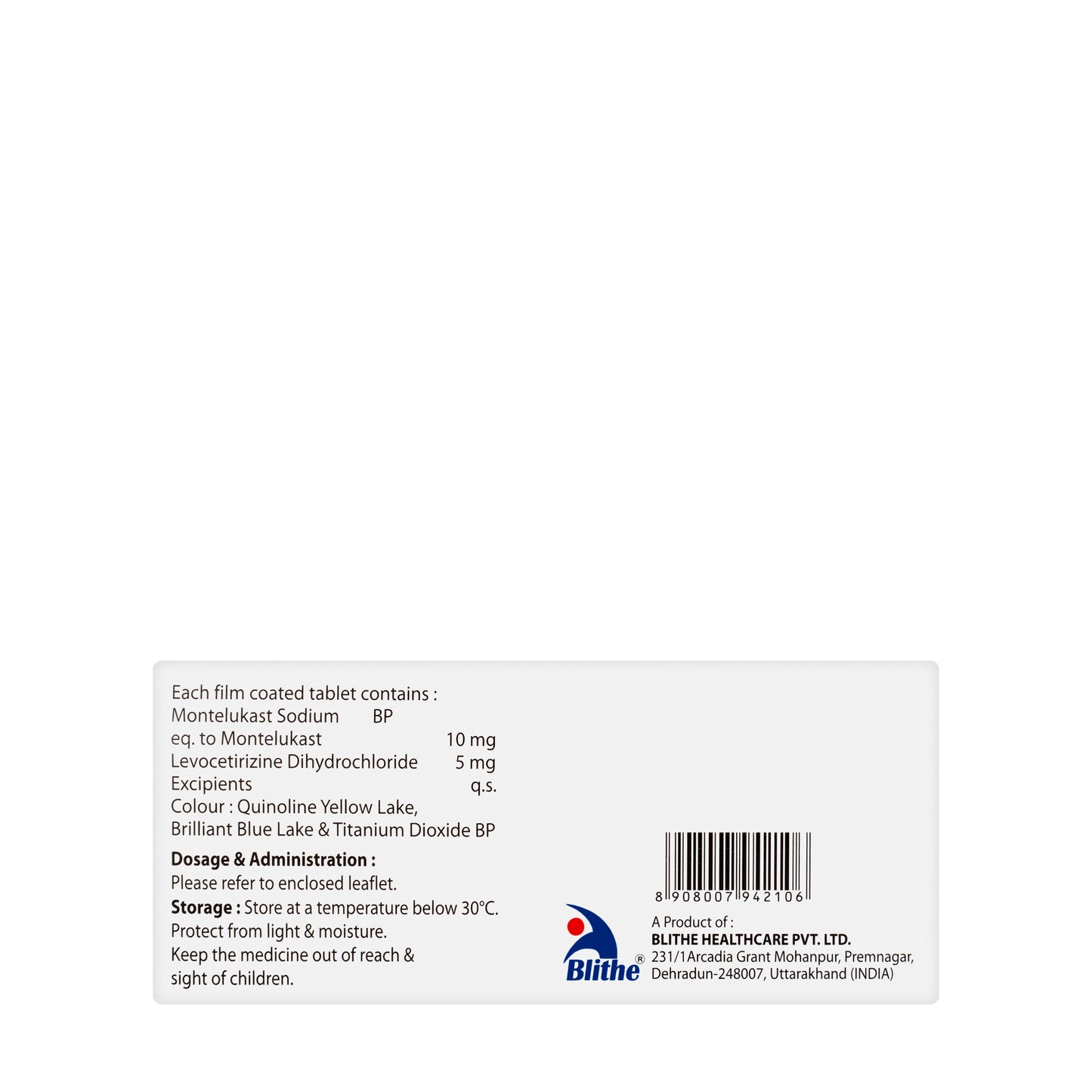 Blimon-L 30Tablets