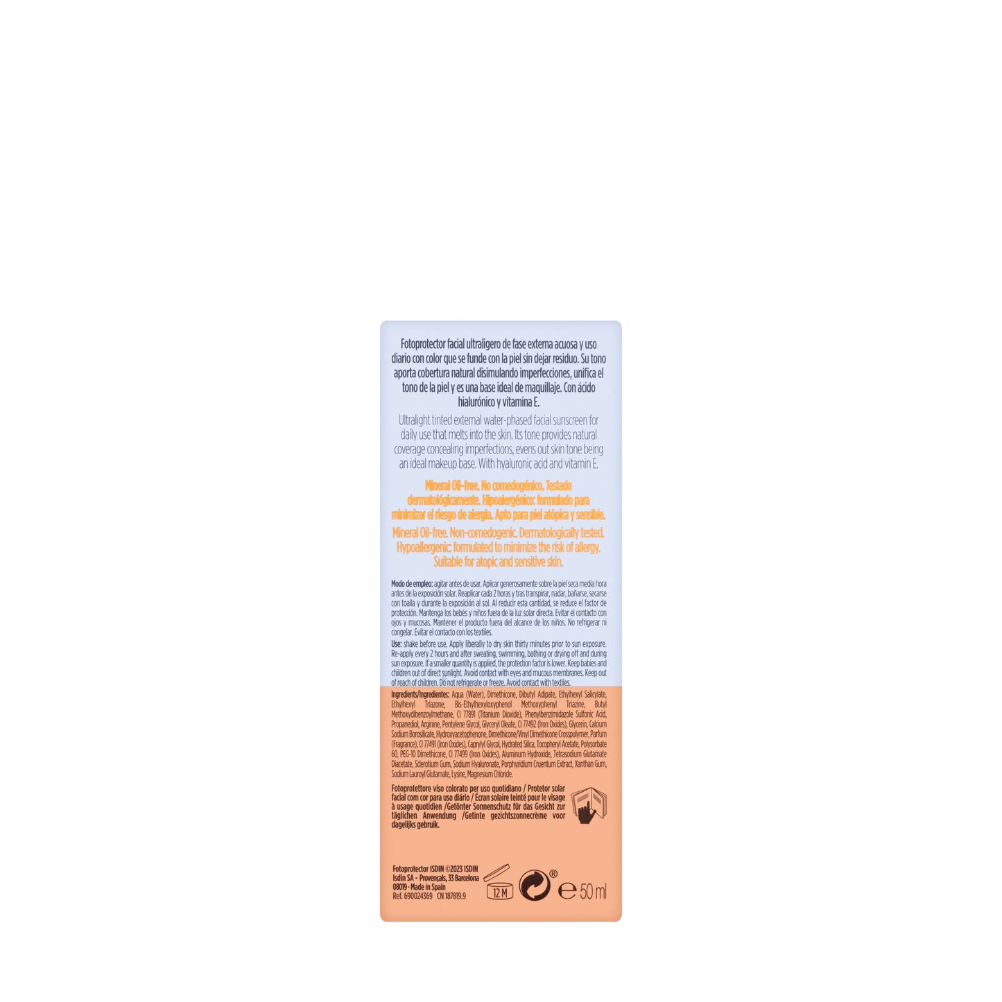 Isdin Spf 50 Fusion Water Color Medium 50 Ml