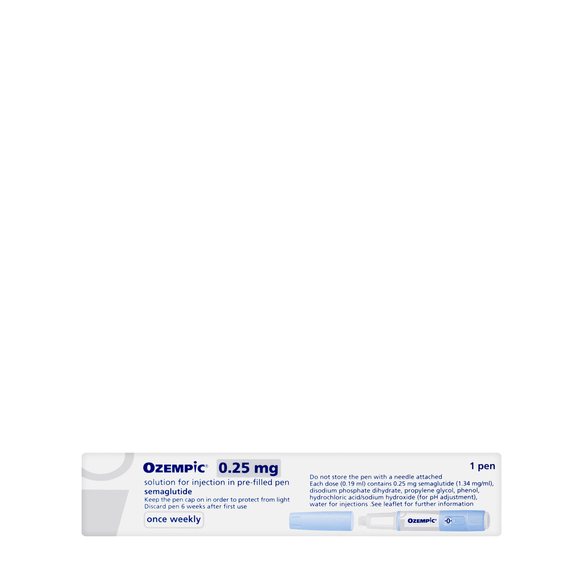 Ozempic 0.25Mg Pre-Filled Pen 1 Injection