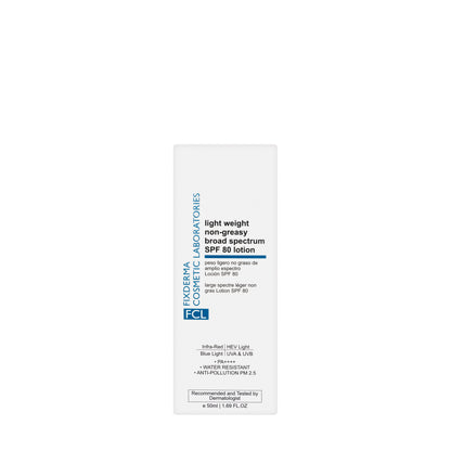 FCL Light Weight Non-Greasy Broad Spectrum SPF 80 Lotion  50 Ml