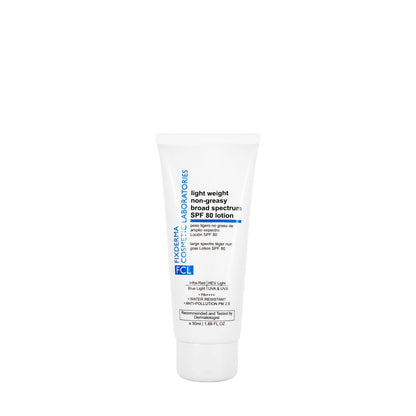 FCL Light Weight Non-Greasy Broad Spectrum SPF 80 Lotion  50 Ml