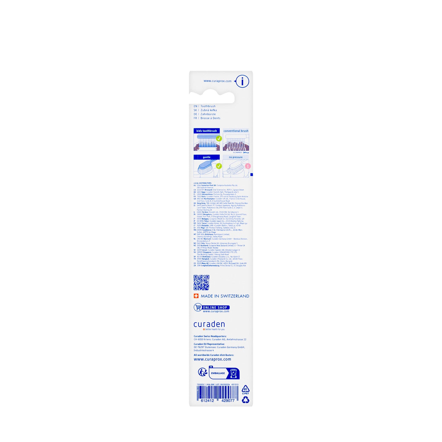 Curaprox Kids UltraSoft 4-12 Years Toothbrush