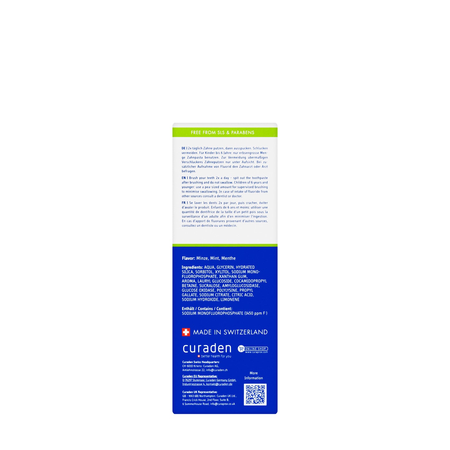 Curaprox Enzycal Kids Mint 6 Years Toothpaste 60 Ml