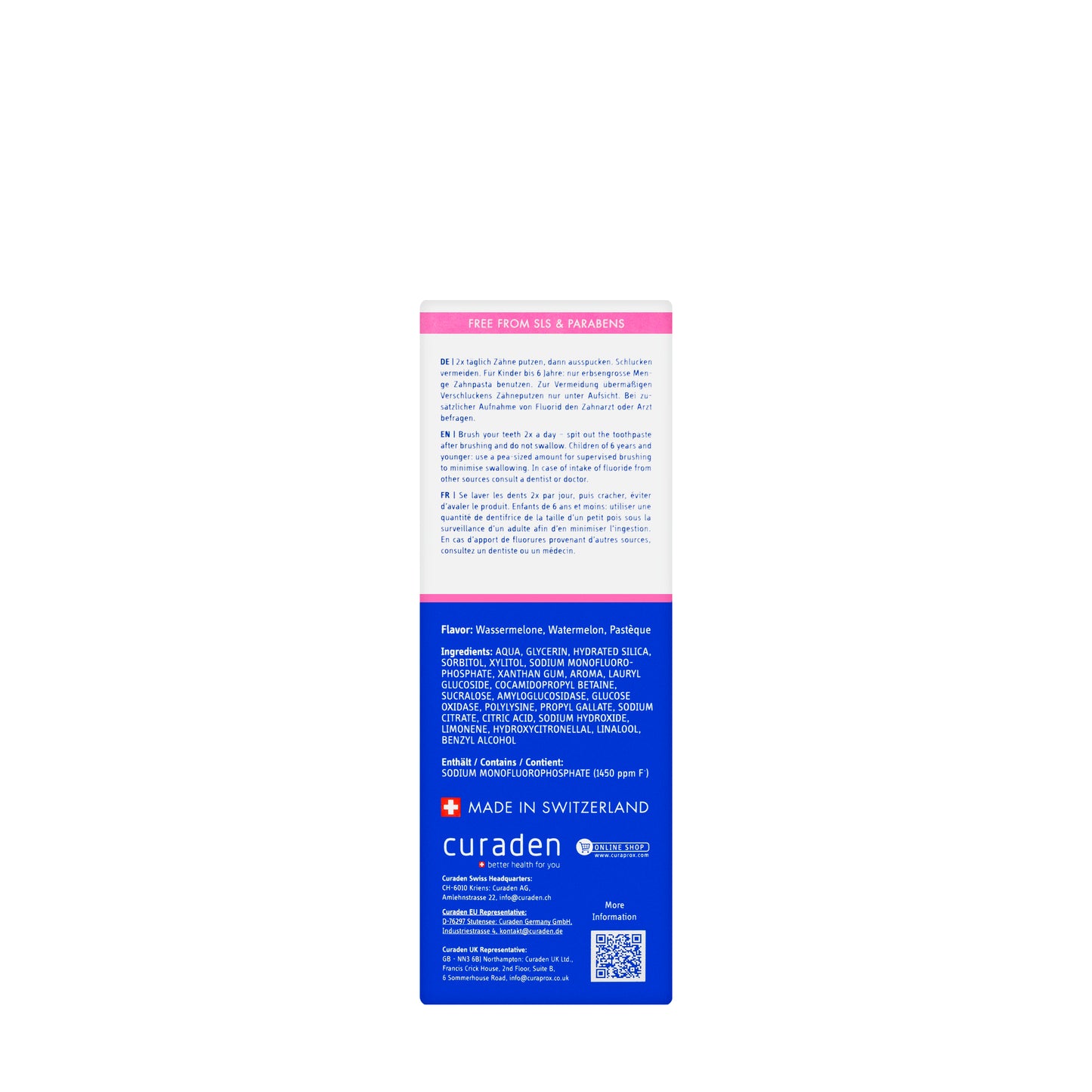 Curaprox Kids Watermelon 6 Years Toothpaste 60 Ml