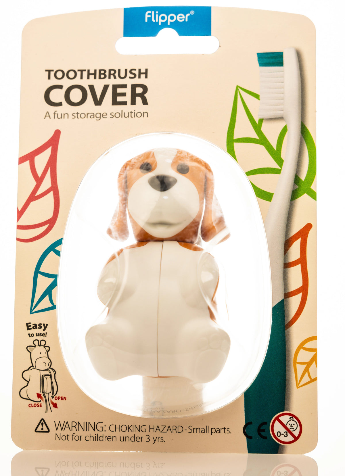 Flipper Toothbrush Cover Fun Animal Beagle (044)