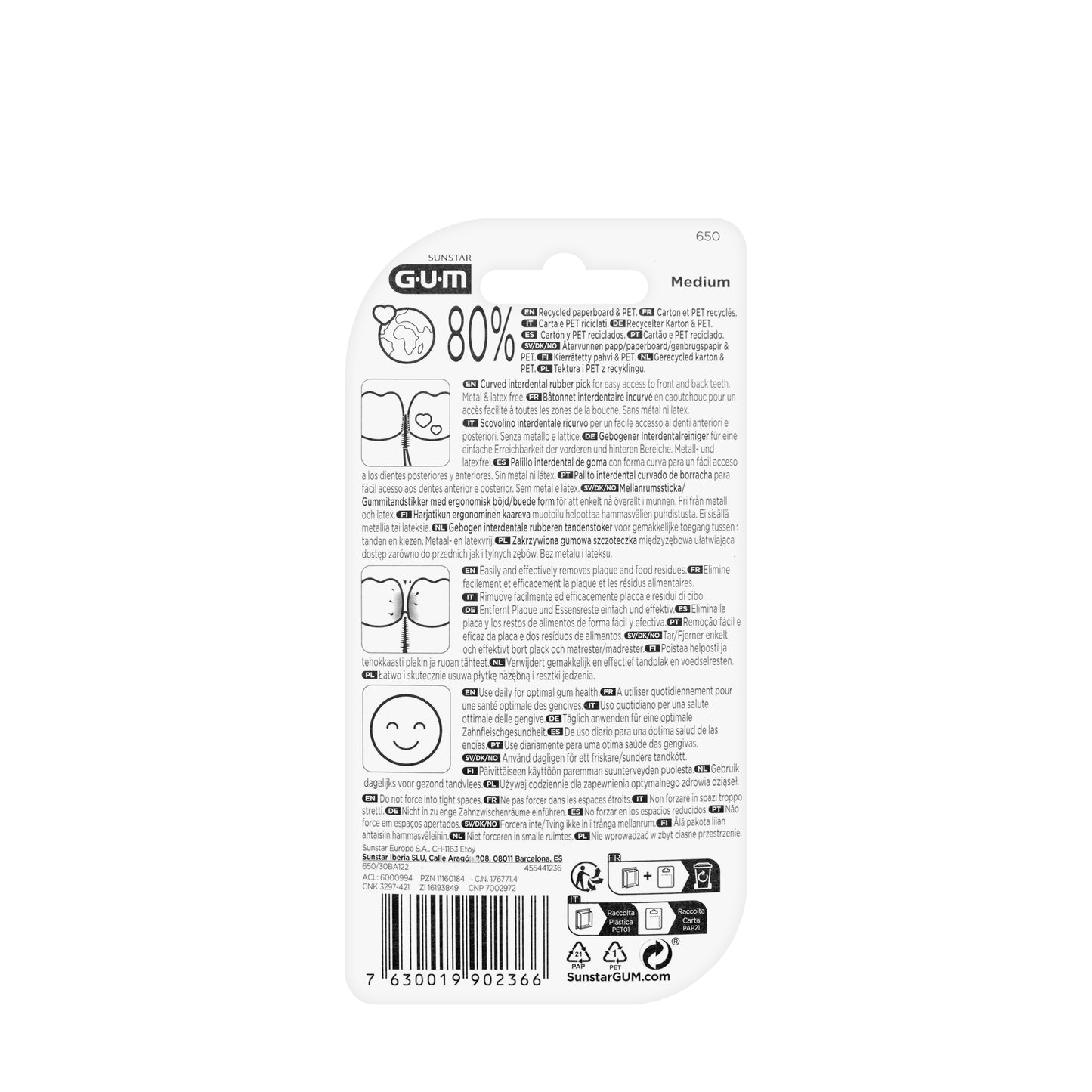 Gum Advanced Soft Picks [Medium] 30Pieces
