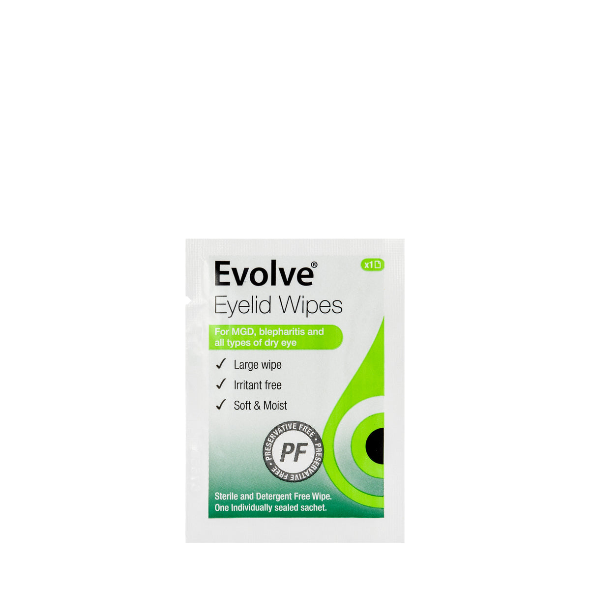 Evolve Eyelid Wipes 20 Pieces