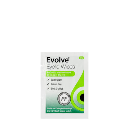 Evolve Eyelid Wipes 20 Pieces