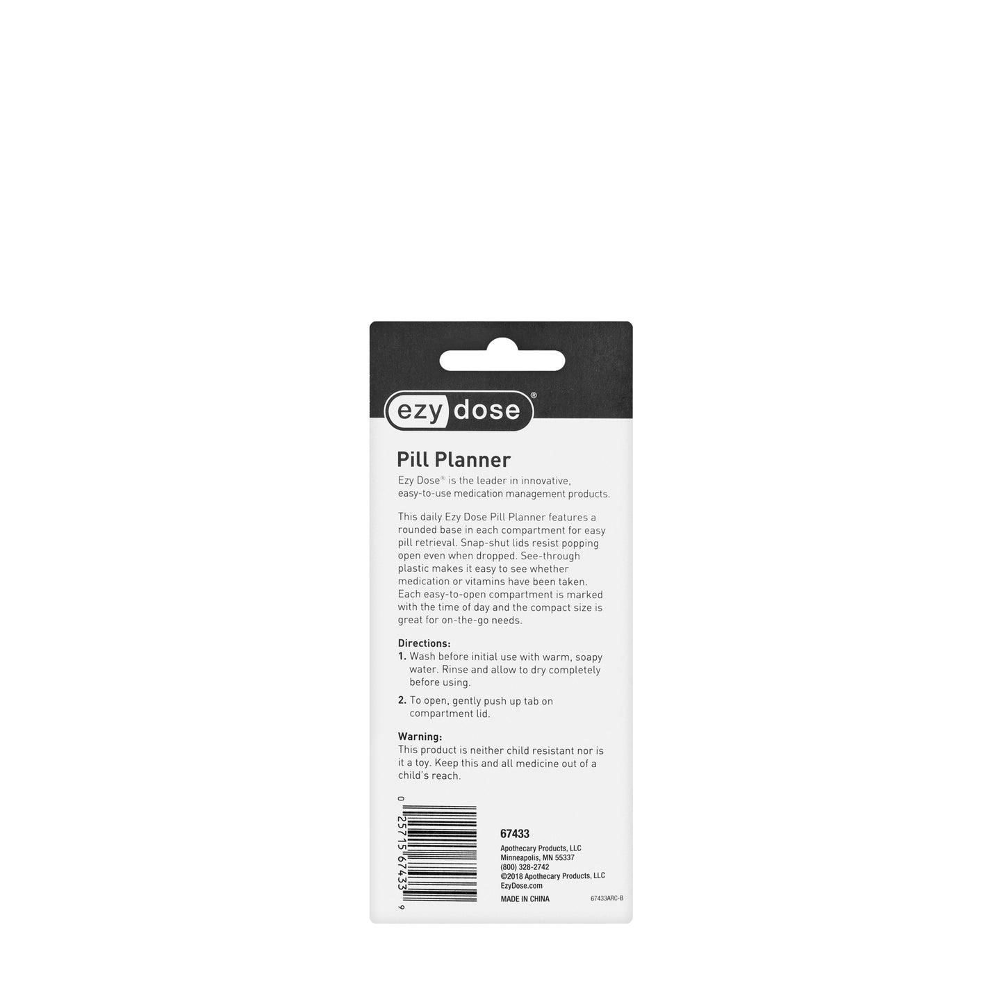 Ezy Dose Pill Planner [Am/Pm] 67433