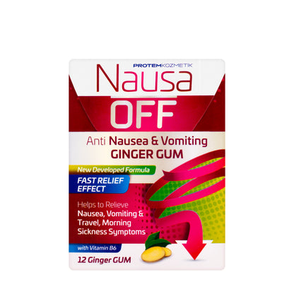 Nausa Off Ginger Gum 12 Gums