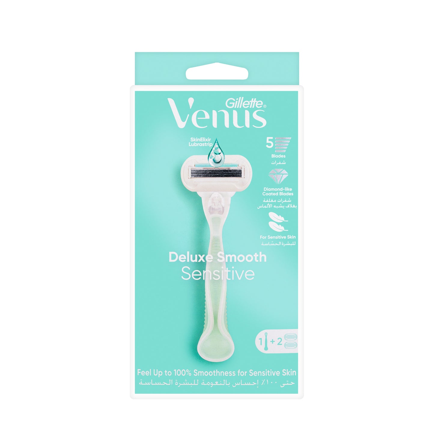 Gilt Venus Delux Smooth Sensitive Razor 2 Blades