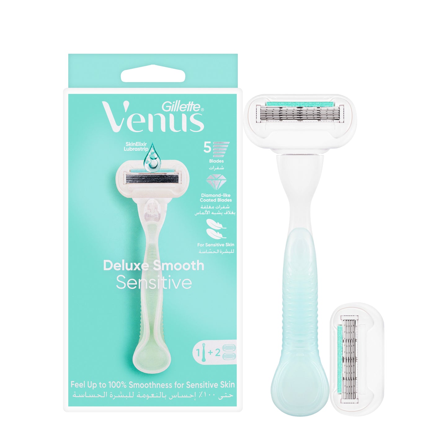 Gilt Venus Delux Smooth Sensitive Razor 2 Blades