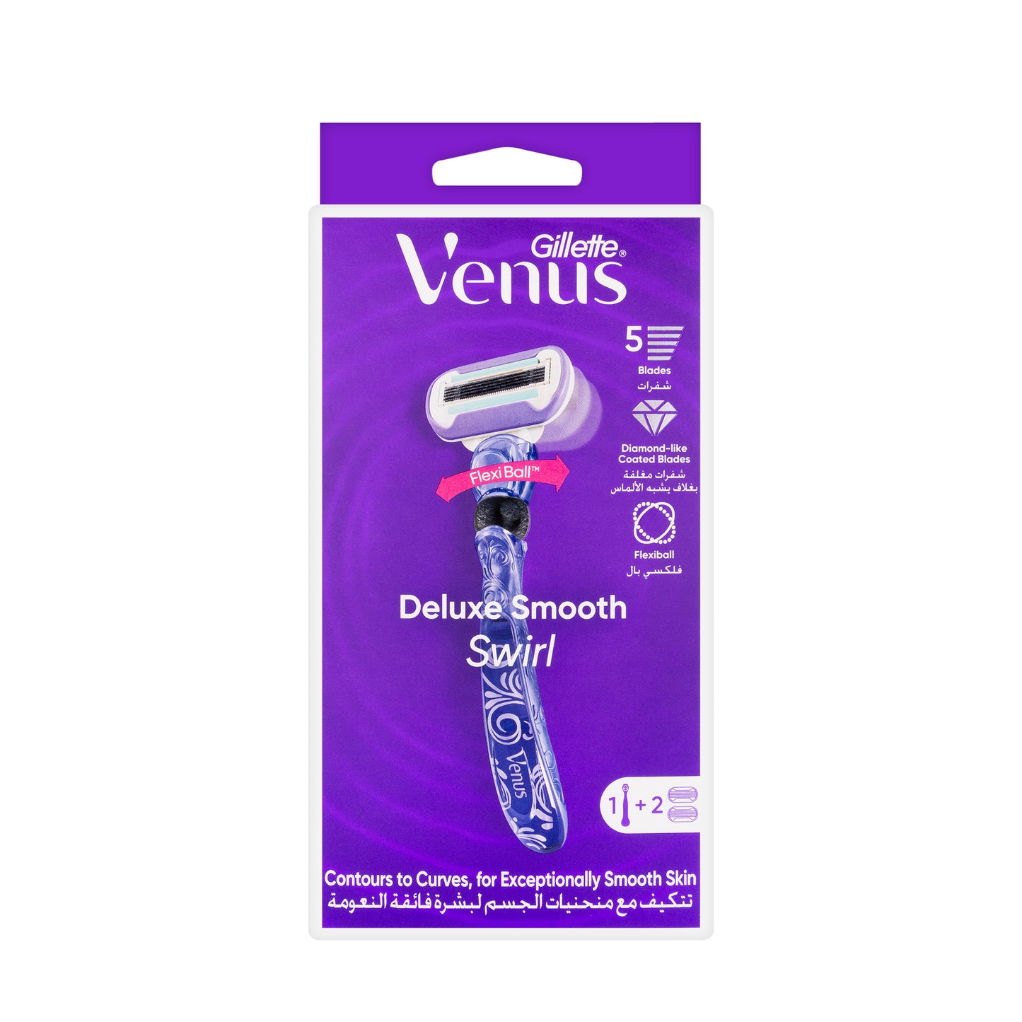 Gilt Venus Delux Smooth Swirl Razor 2Blades