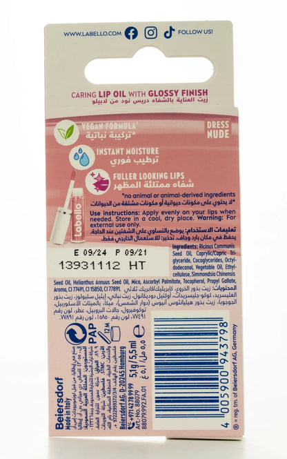 Labello Lip Oil Dress Nude 5.5 Ml