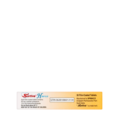 Sortiva H 50/12.5Mg 30 Tablets