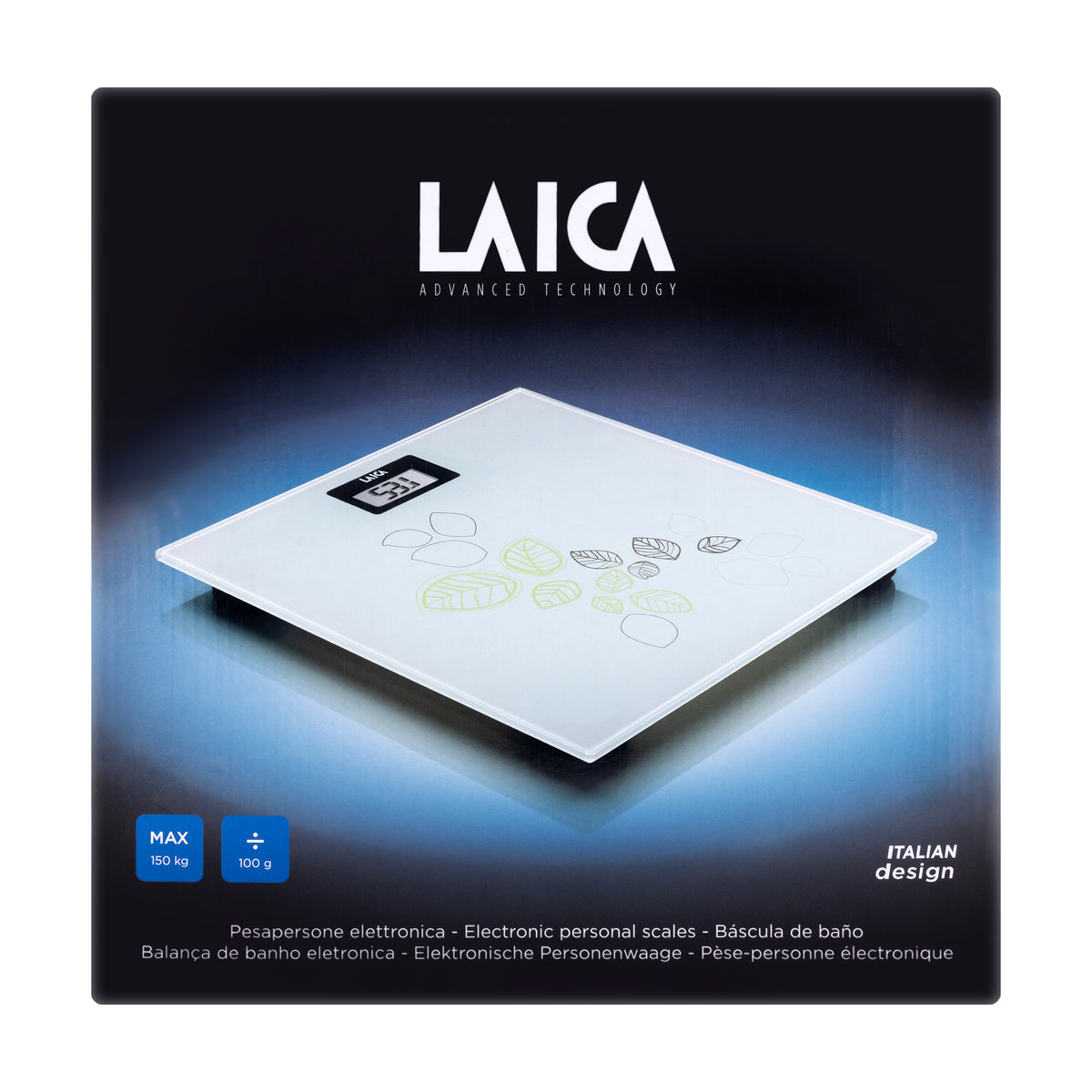 Laica Electronic White Scale With leaves [PS1072]