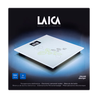 Laica Electronic White Scale With leaves [PS1072]