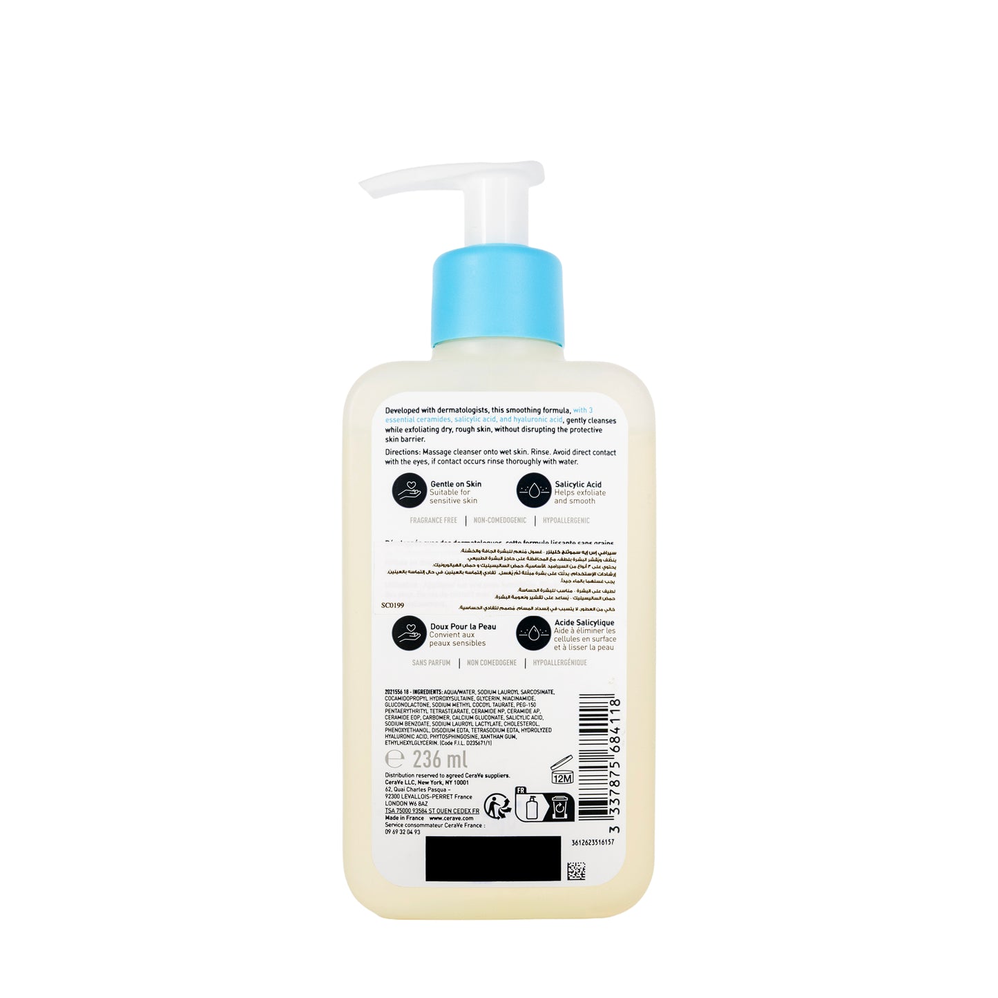 CeraVe SA Smoothing Cleanser 236 Ml