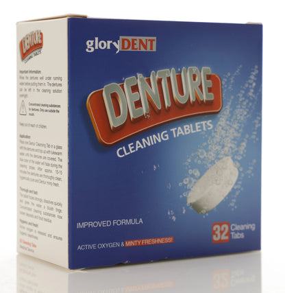 Glorydent Denture Clean Tablet 32 Pieces