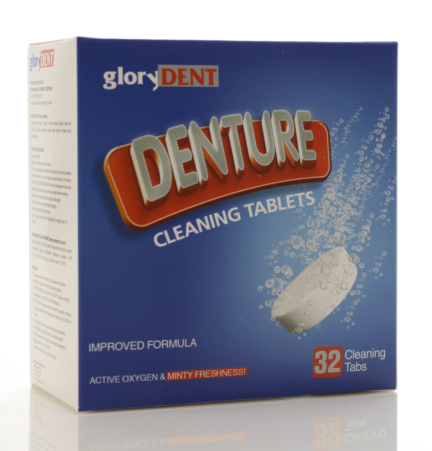 Glorydent Denture Clean Tablet 32 Pieces