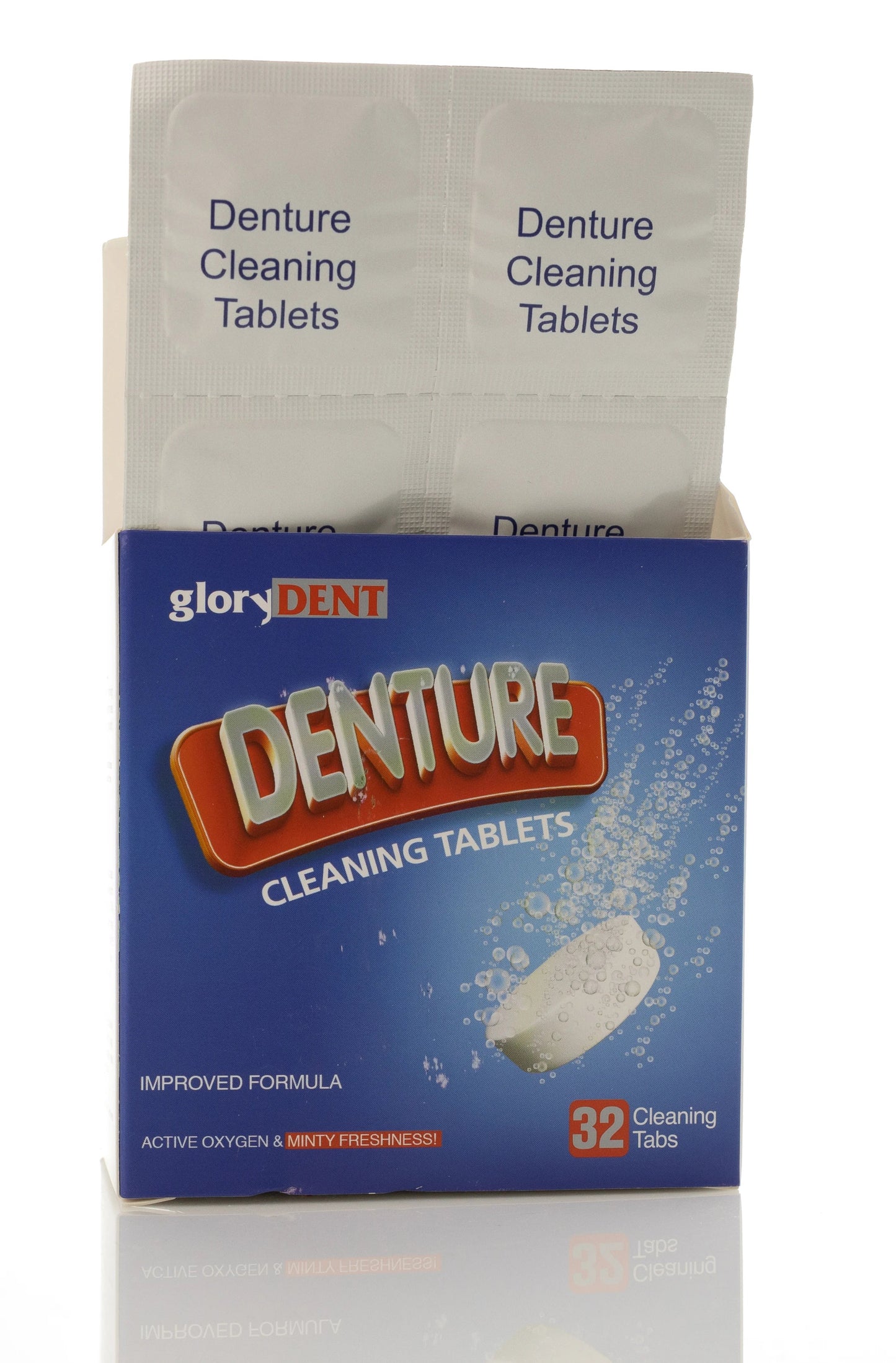 Glorydent Denture Clean Tablet 32 Pieces