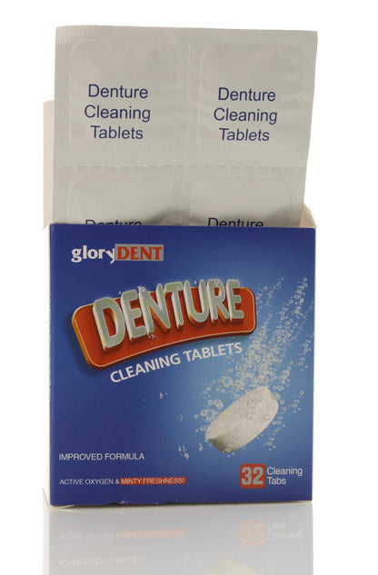 Glorydent Denture Clean Tablet 32 Pieces