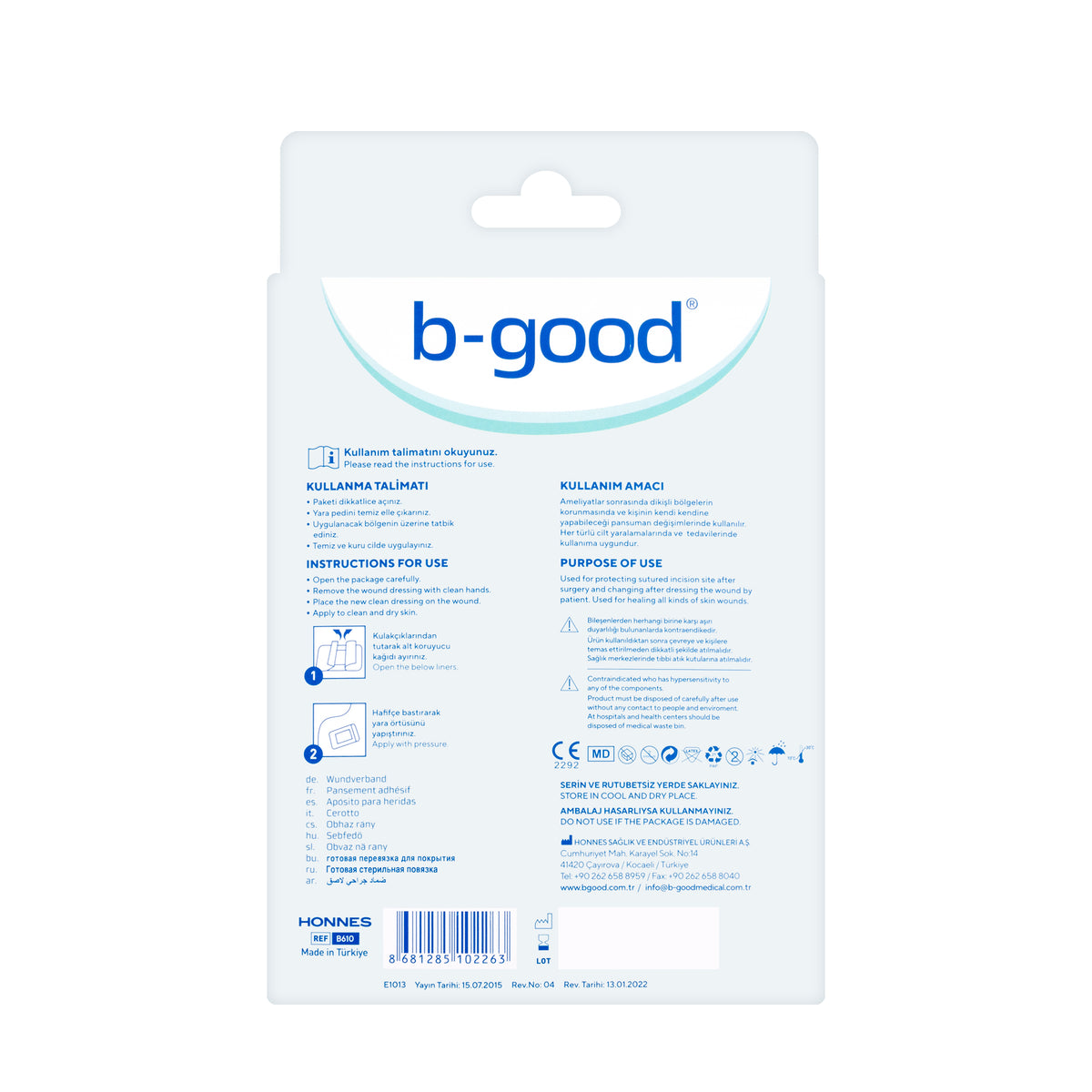 B-Good Nonwoven Wound Dressing 9X10Cm 10 Pieces