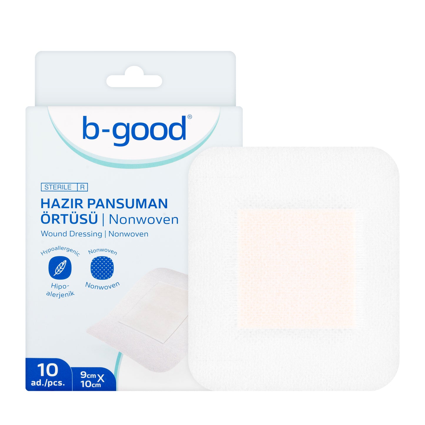 B-Good Nonwoven Wound Dressing 9X10Cm 10 Pieces