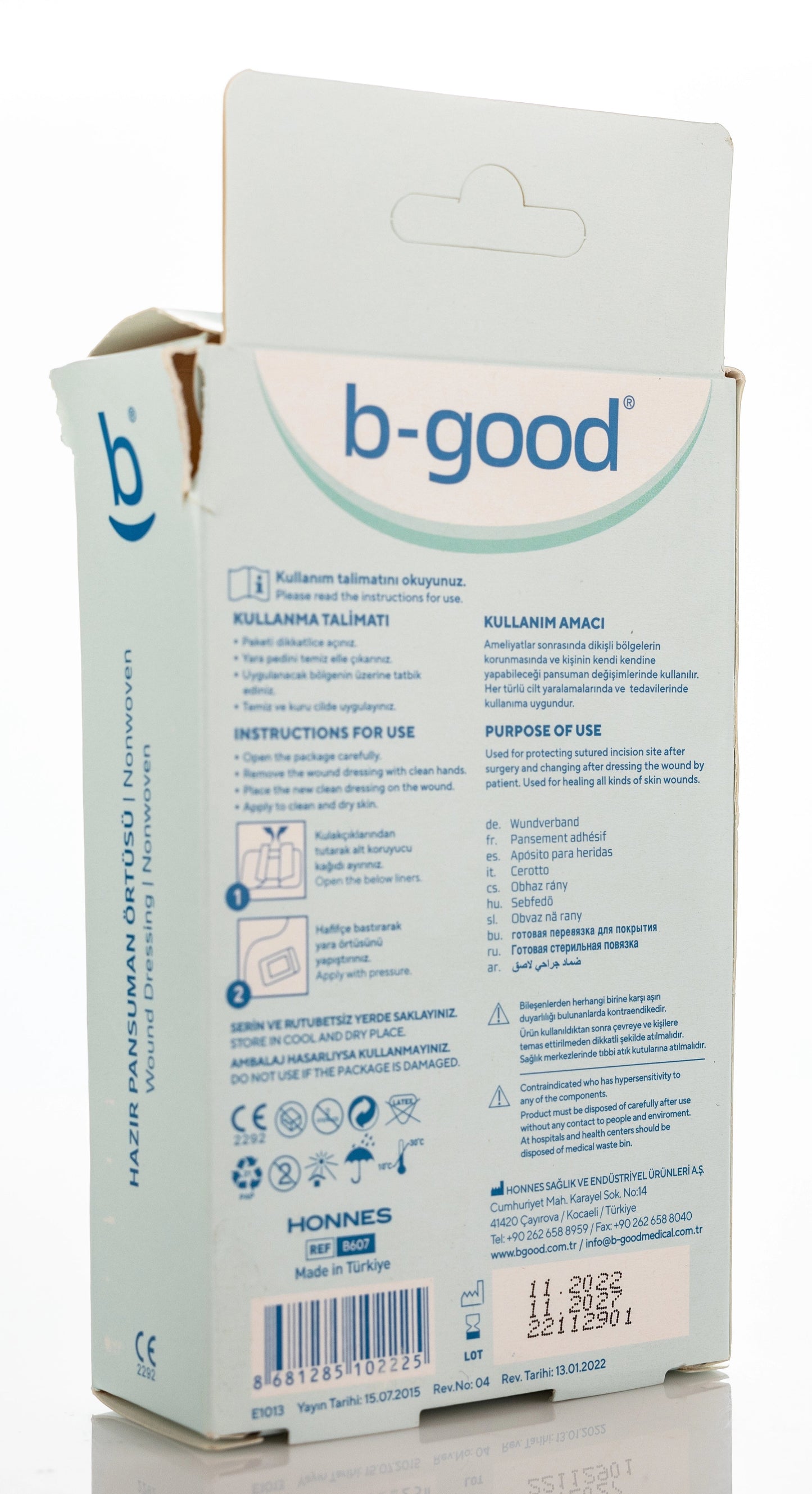 B-Good Nonwoven Wound Dressing 5X7.5Cm 10 Pieces
