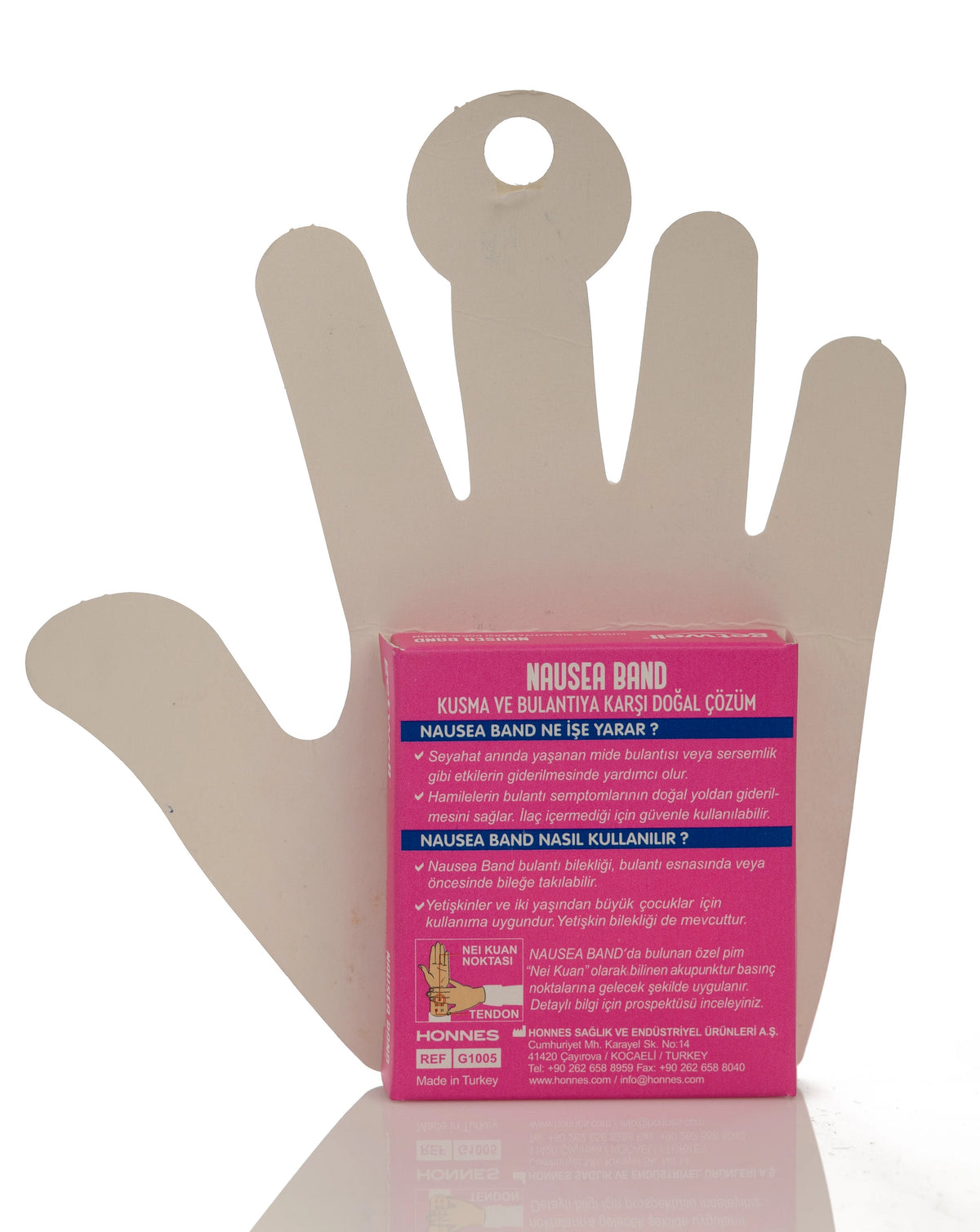 Getwell Nausea Band Pink 2 Pieces