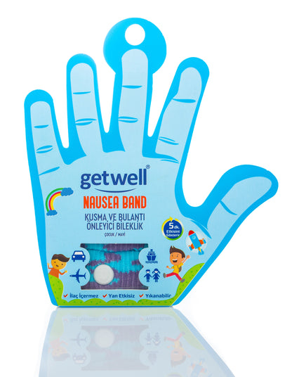 Getwell Nausea Band Blue 2 Pieces