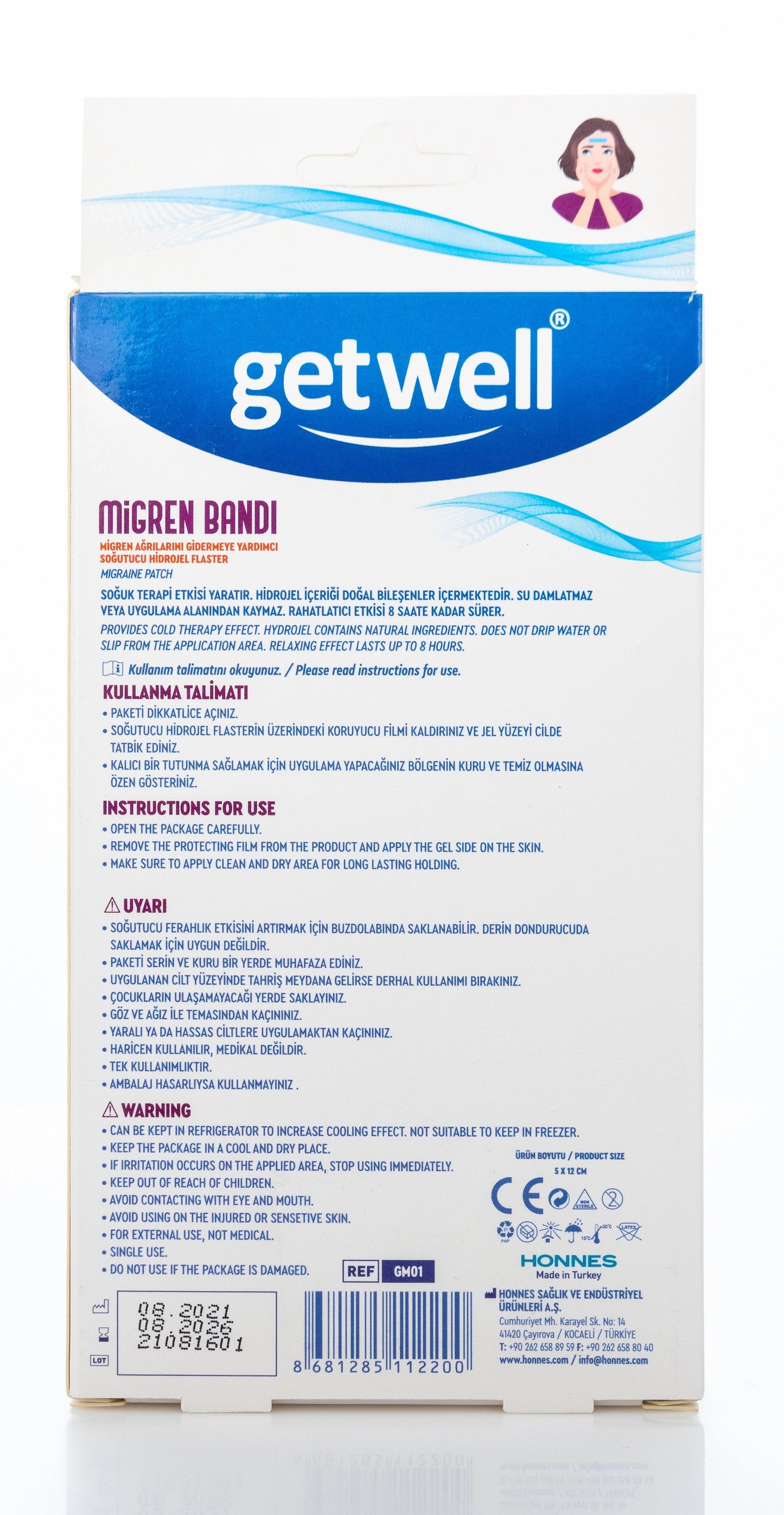 Getwell Migraine Patch 3 Pieces