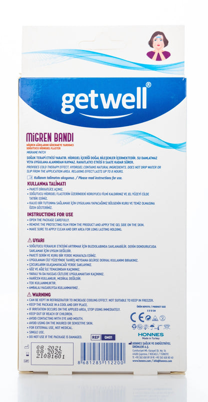 Getwell Migraine Patch 3 Pieces