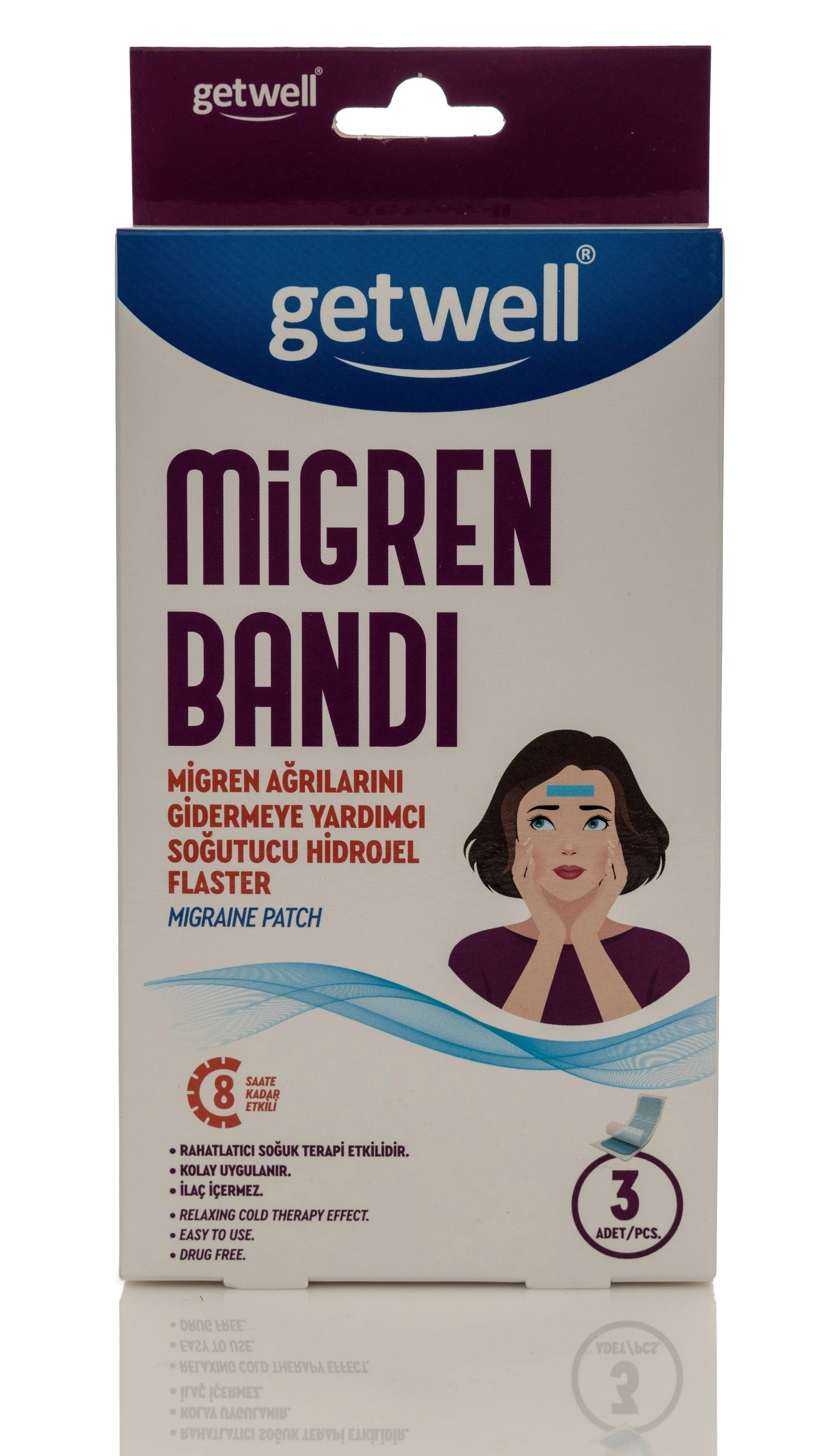 Getwell Migraine Patch 3 Pieces