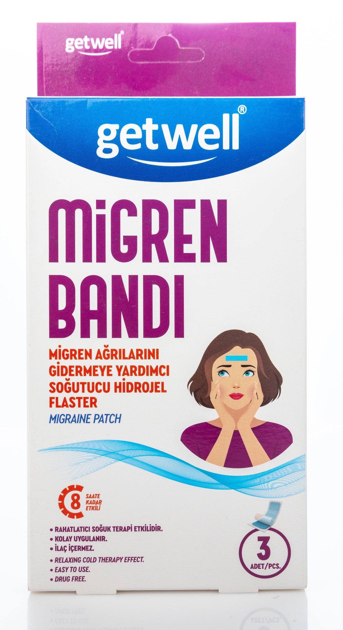 Getwell Migraine Patch 3 Pieces