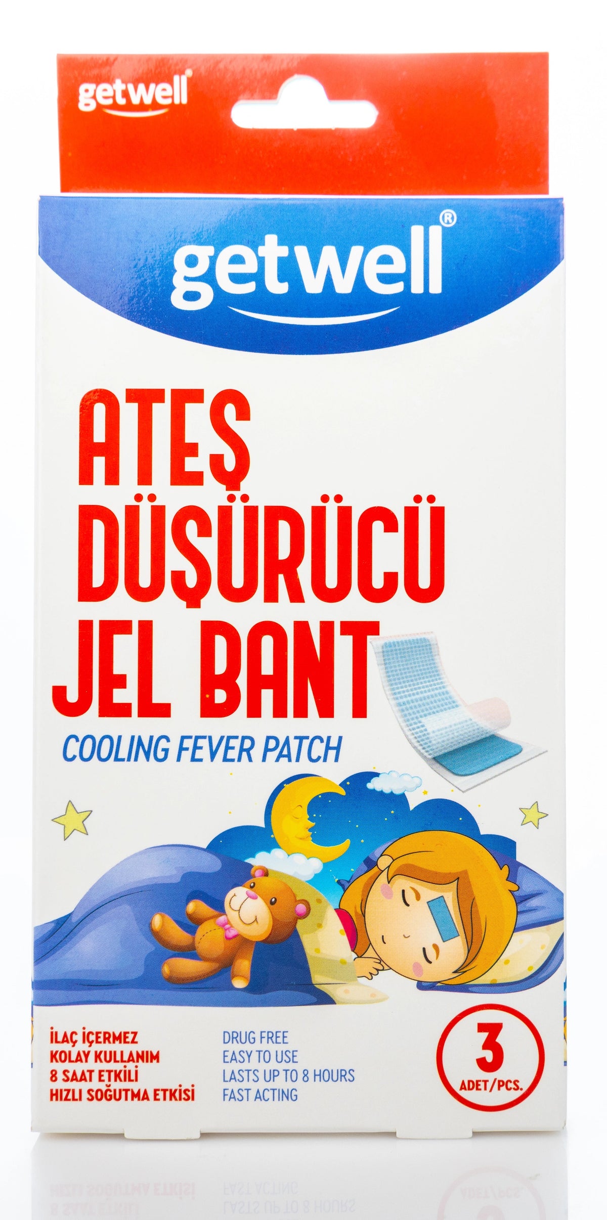 Getwell Cooling Fever Patch 3 Pieces