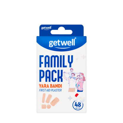 Getwell Family Pack First Aid Plaster 48 Pieces