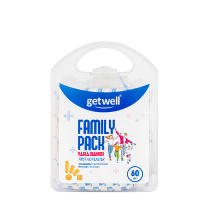 Getwell Family Pack First Aid Plaster 60 Pieces