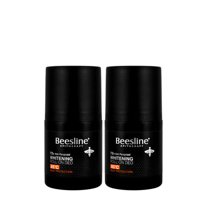 Beesline 72 Hours Men Whitening Roll On Deo Silver Power Heat Protection 50 Ml 1+1 Offer Pack