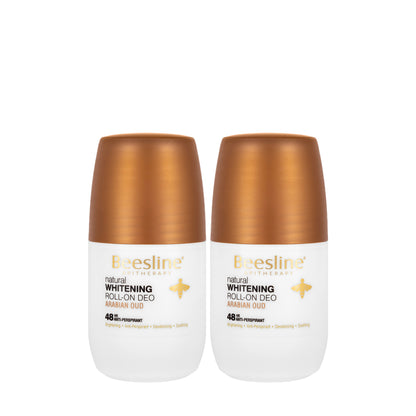 Beesline 48 Hours Natural Whitening Roll-On Deo Arabian Oud 50 Ml 1+1 Offer Pack