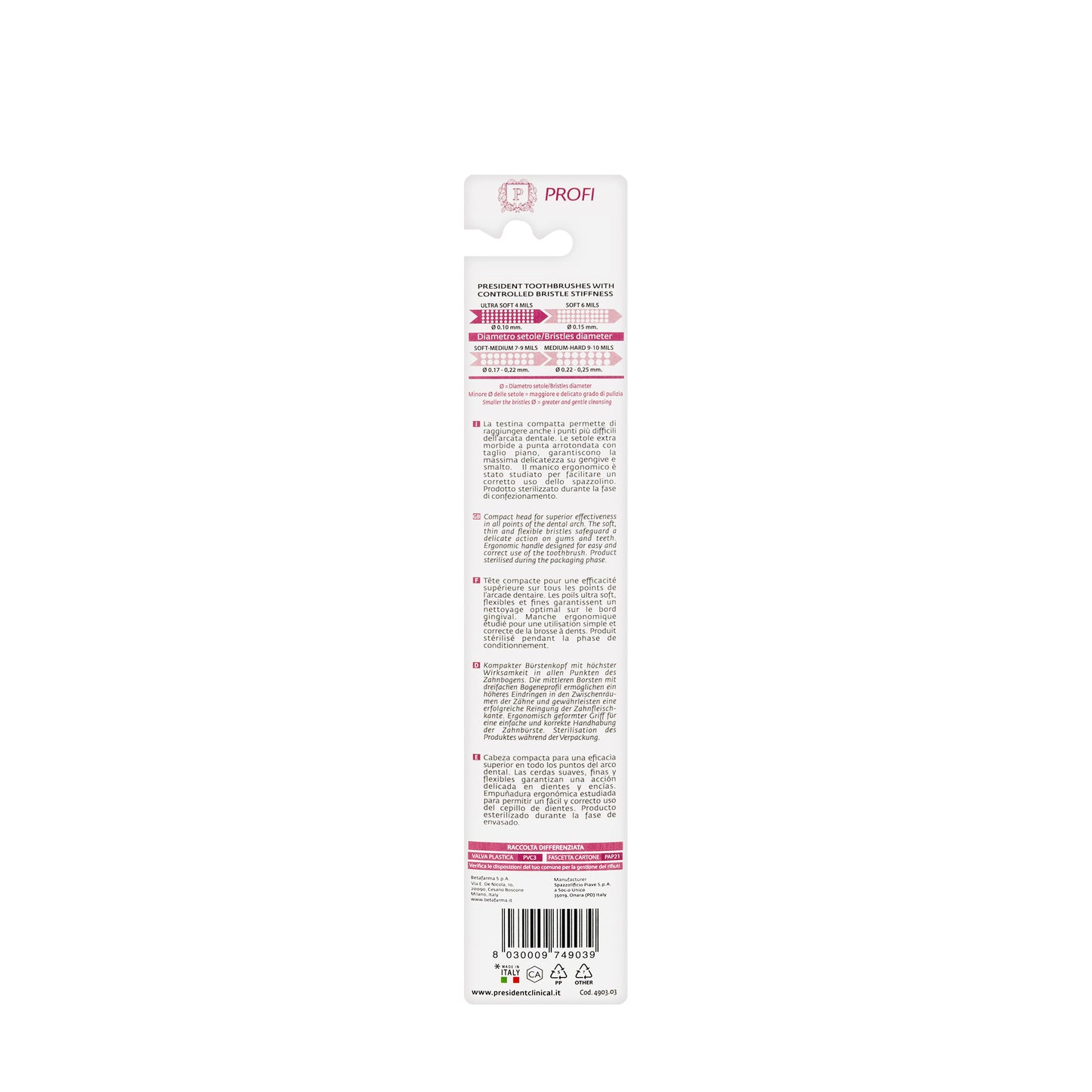 President Healthy Profi Toothbrush-Extra Soft