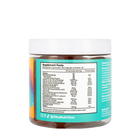 OBU Adult Multi vitamin Gummies 60 Gummies