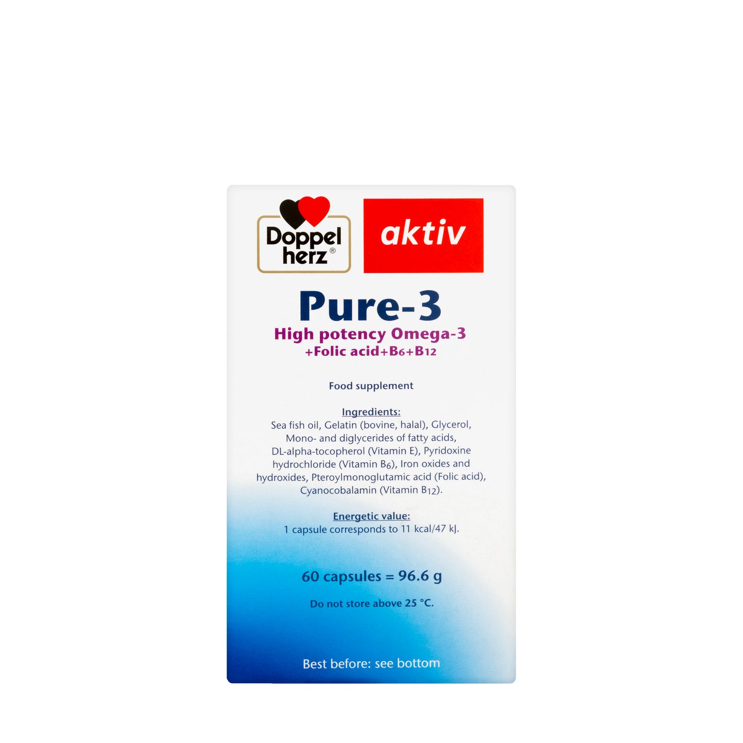 Doppelherz Aktiv Pure-3 Omega-3 60 Capsule