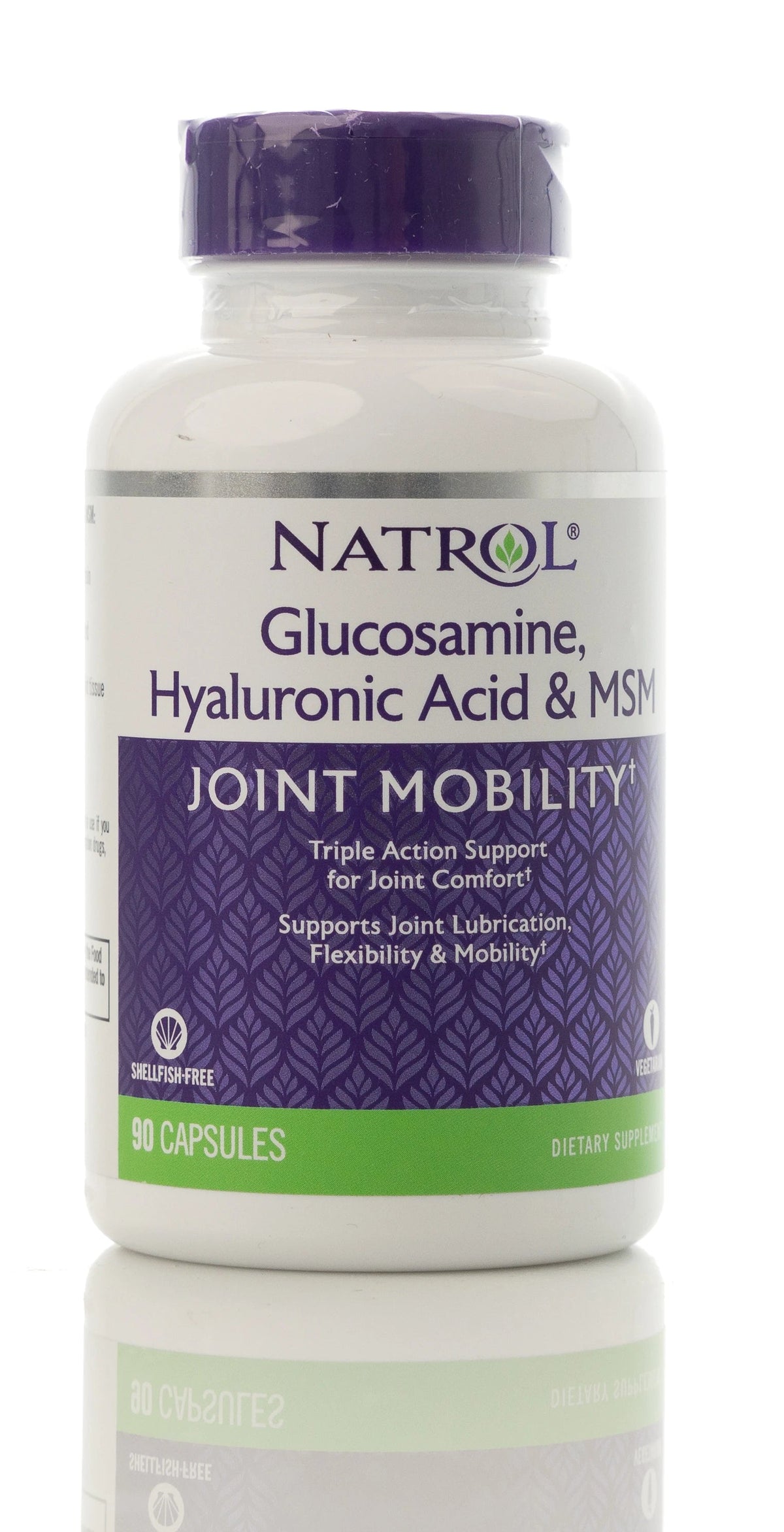 Natrol Glucosamine,Hyaluronic Acid & MSM (Joint Health) 90 Capsules